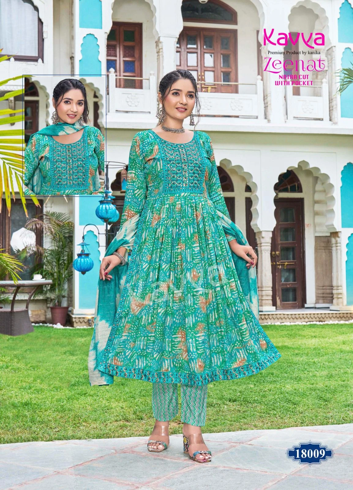 Kavya Zeenat Vol 18 Capsule Foil Print Wholesale Readymade Salwar Suit Catalog — Wholesale Readymade Suit, Kavya wholesale from Surat - Gallery Image 2